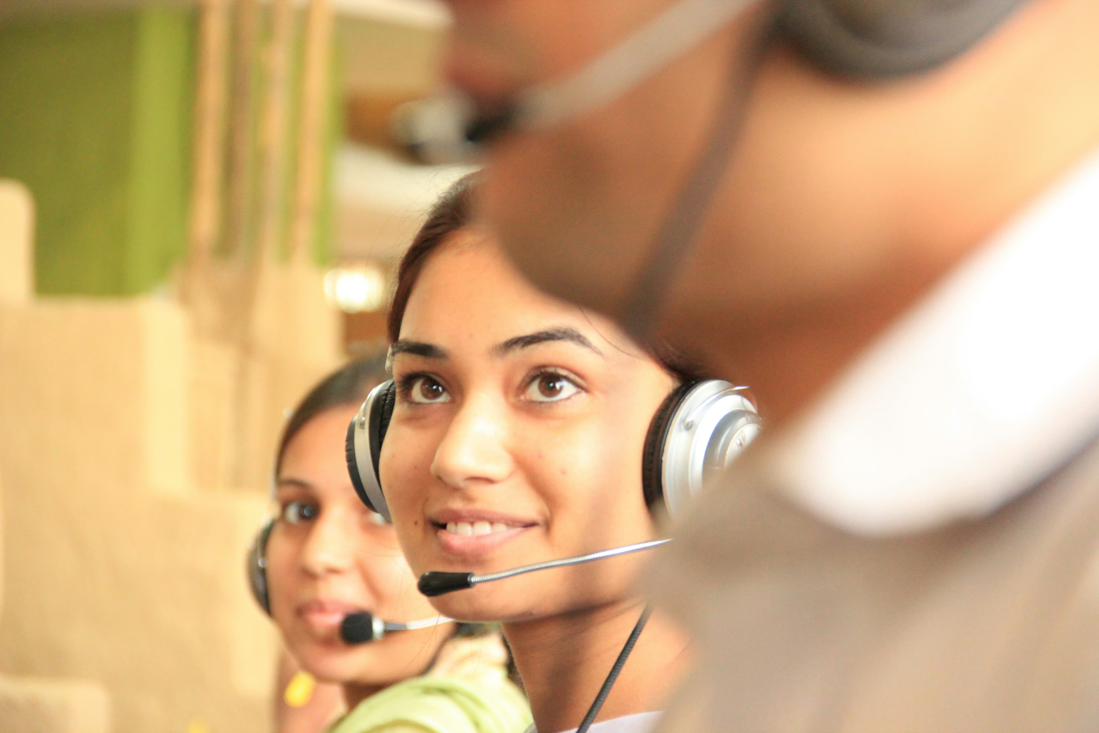 Customer service representative demonstrating human-like AI conversation quality